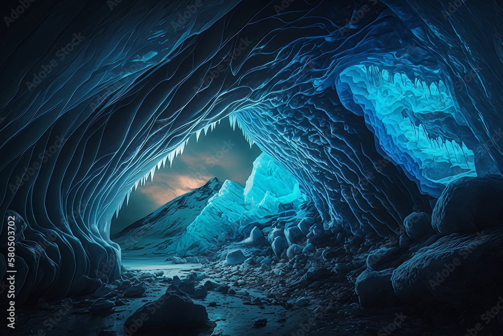 Experience the thrill of adventure with these breathtaking ice caves that offer a once-in-a-lifetime experience. Generative AI
