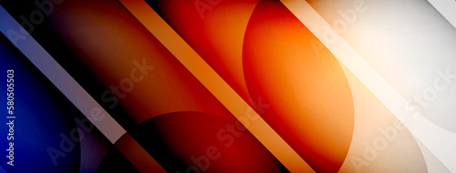 Light geometric abstract background with lines, circles