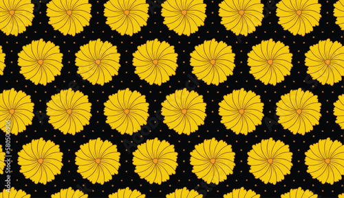 Geometric ethnic pattern seamless flower color oriental.
seamless pattern.Design for fabric,curtain,black background, carpet, shawl,clothing,wrapping, Batik,fabric,handkerchief,Vector illustration.