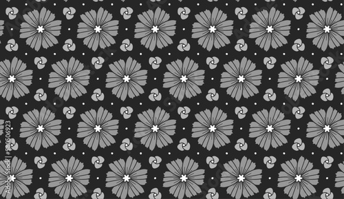 Geometric ethnic pattern seamless flower color oriental.
seamless pattern.Design for fabric,curtain,black background, carpet, shawl,clothing,wrapping, Batik,fabric,handkerchief,Vector illustration.