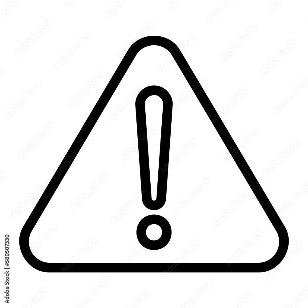 warning line icon warning line icon