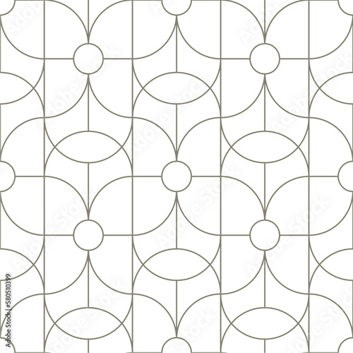 Geometric Pattern With Minimalist Mid Century Modern dark Line Pattern Art Print For Glass And Wooden Window Art Work. Flat Hand Lines Drawing.