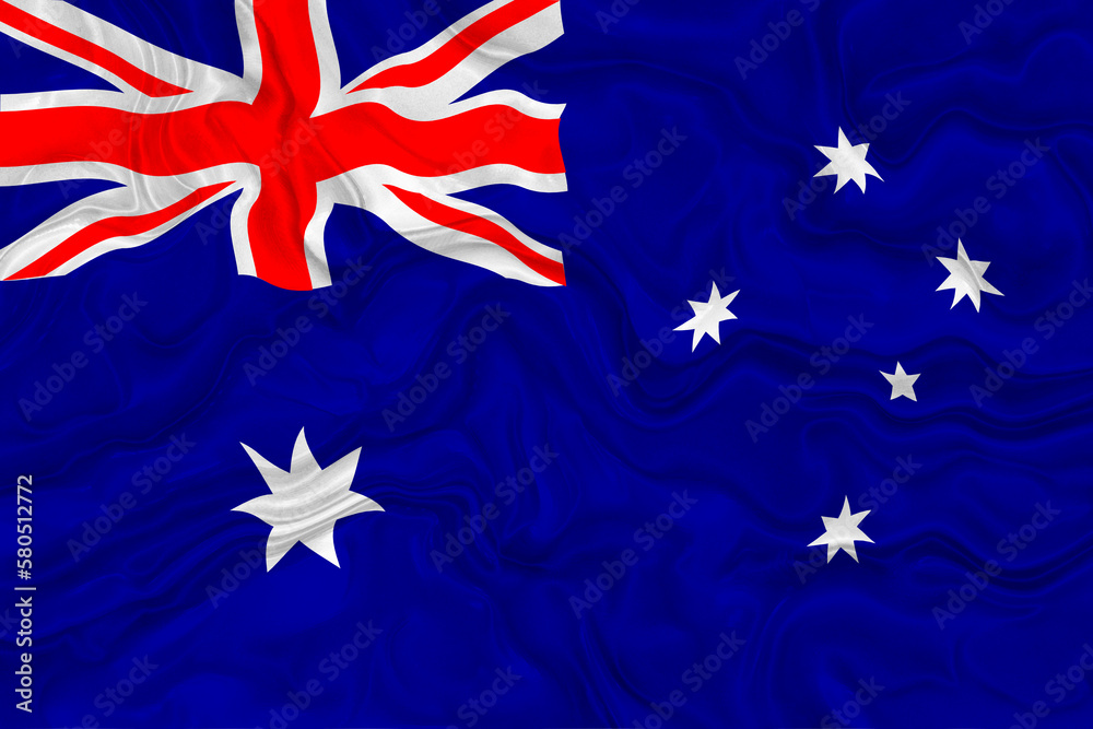 National flag of Australia. Background  with flag of Australia.