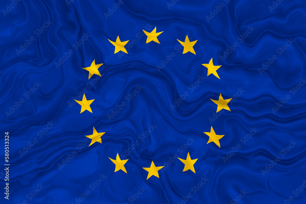 National flag of Europe. Background with flag of Europe. National flag of Europe. Background with flag of Europe.