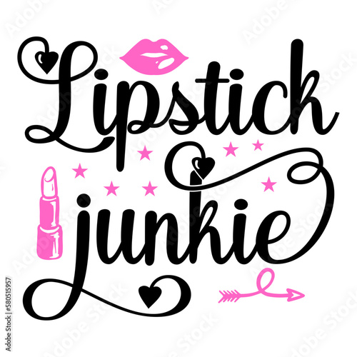 Lipstick junkie svg