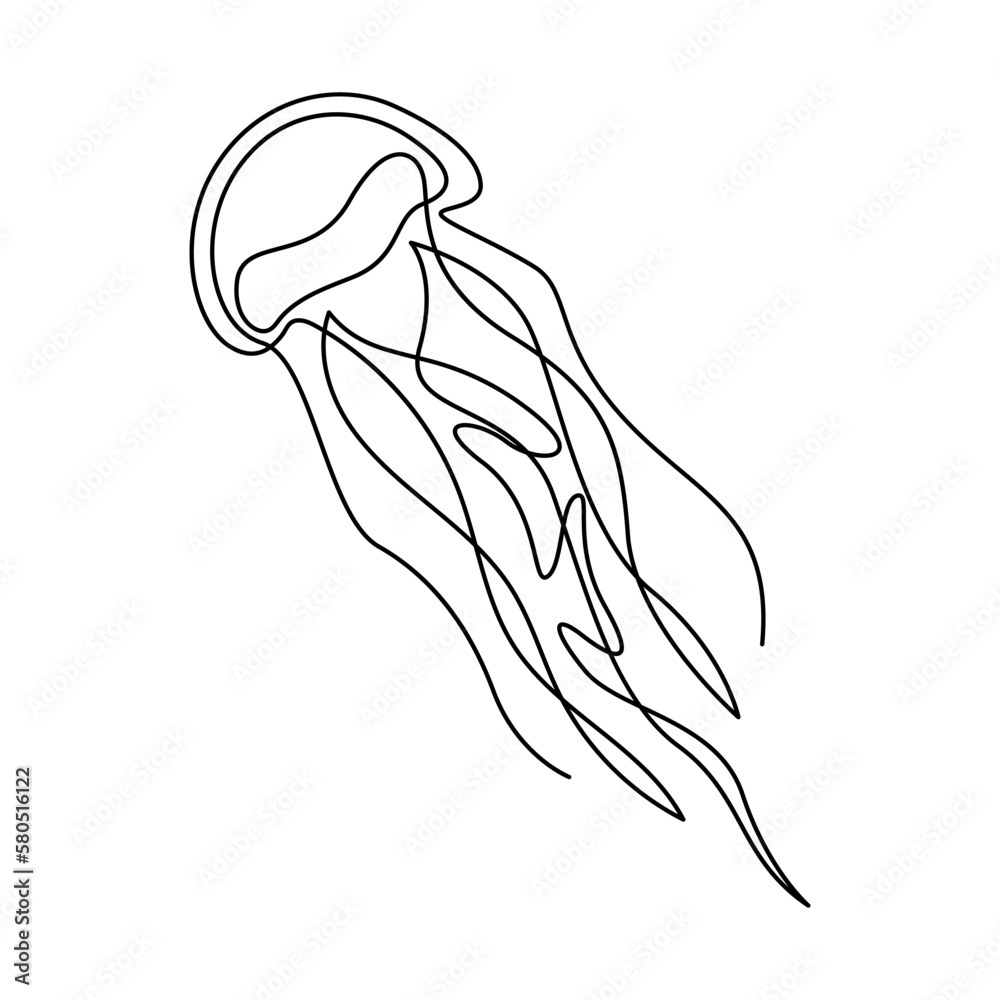 Jellyfish icon logo design