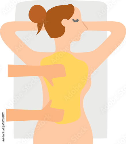 Body treatment spa illustration