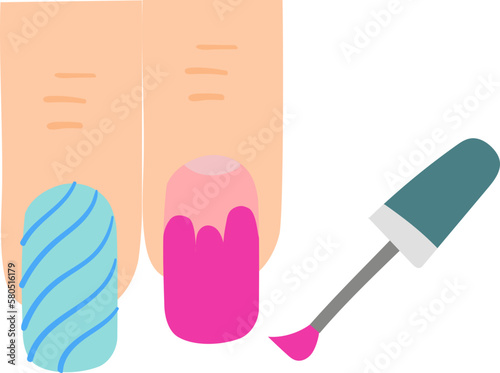 Manicure spa illustration