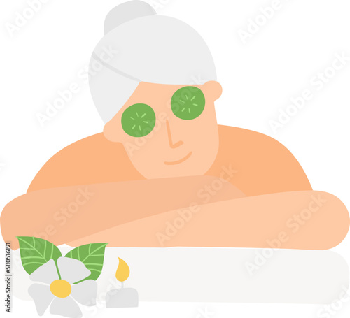 Relaxing spa illustration
