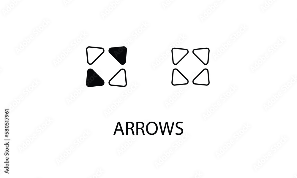 Arrows double icon design stock illustration Arrows double icon design stock illustration