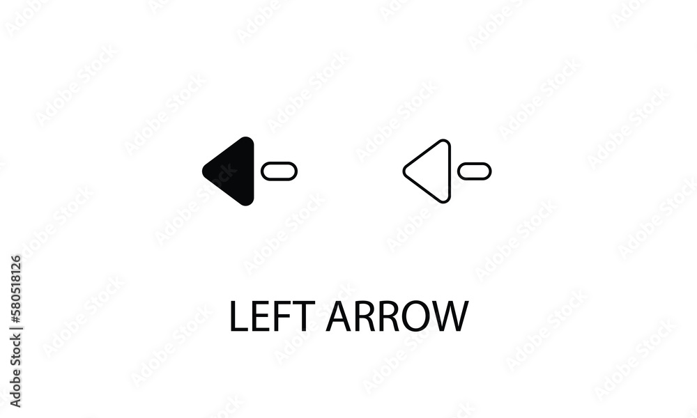 Left arrow double icon design stock illustration Left arrow double icon design stock illustration