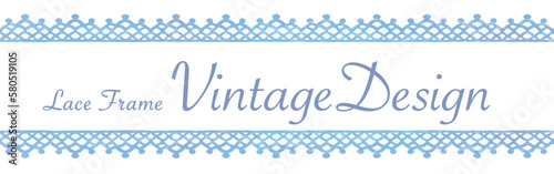 アンティークなレース素材を使ったデザイン。水彩風、ベクター素材