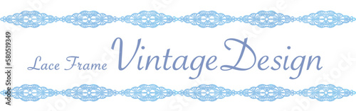アンティークなレース素材を使ったデザイン。水彩風、ベクター素材
