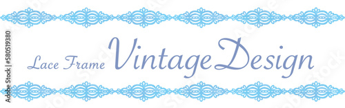 アンティークなレース素材を使ったデザイン。水彩風、ベクター素材