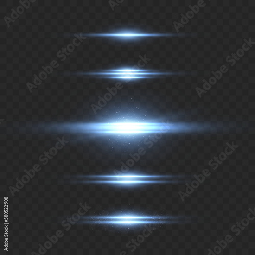 Leinwand Poster Vector illustration of a blue color
