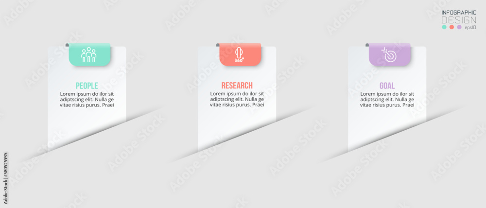 Infographic template business concept with option. Infographic template business concept with option.