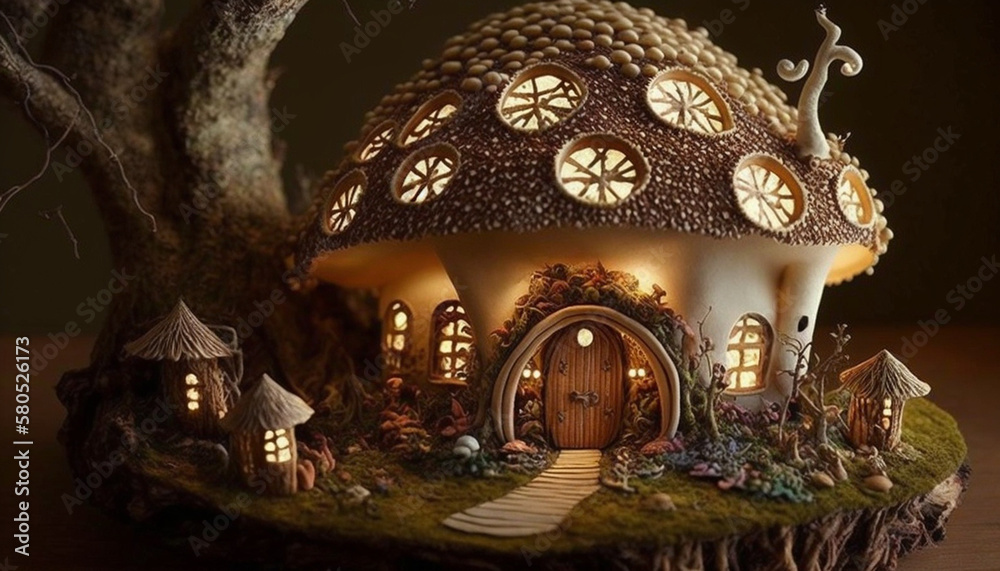 Fairy house Made of  Mushroom