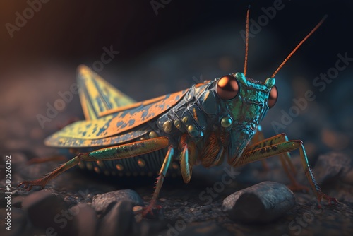 grasshopper created using Generative AI Technology