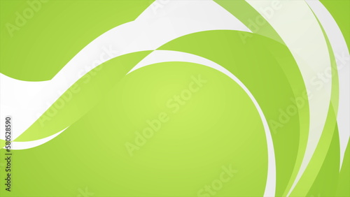 Green grey minimal waves abstract background