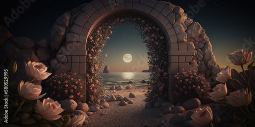 Portal in the beach