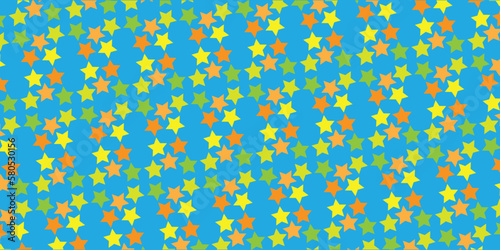 vector background wallpaper with seamless Blue sky and yellow star for banners and advertising templates