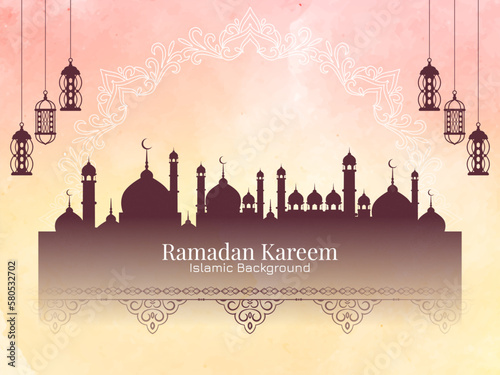 Ramadan Kareem Islamic festival atistic stylish background