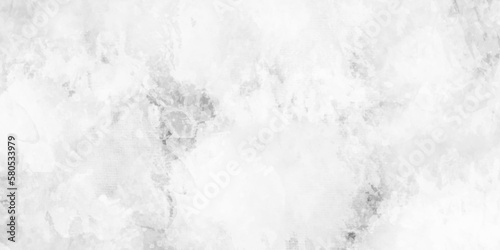 Silver, grey watercolor textured on white paper background. concrete wall white color for the background. Cement wall modern style background. White painted cement wall texture. White marble texture.