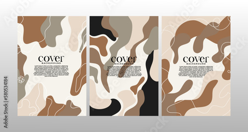 Abstract creative artistic template set. Universal Cover Design for Annual Report, Brochure, Flyer, Presentation, Leaflet, Magazine, Story.
