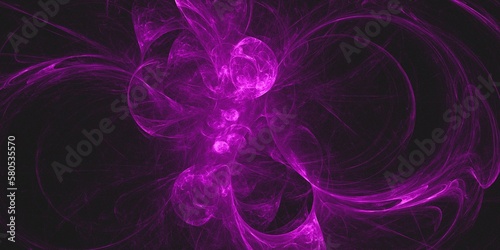 3D rendering abstract multicolor fractal background