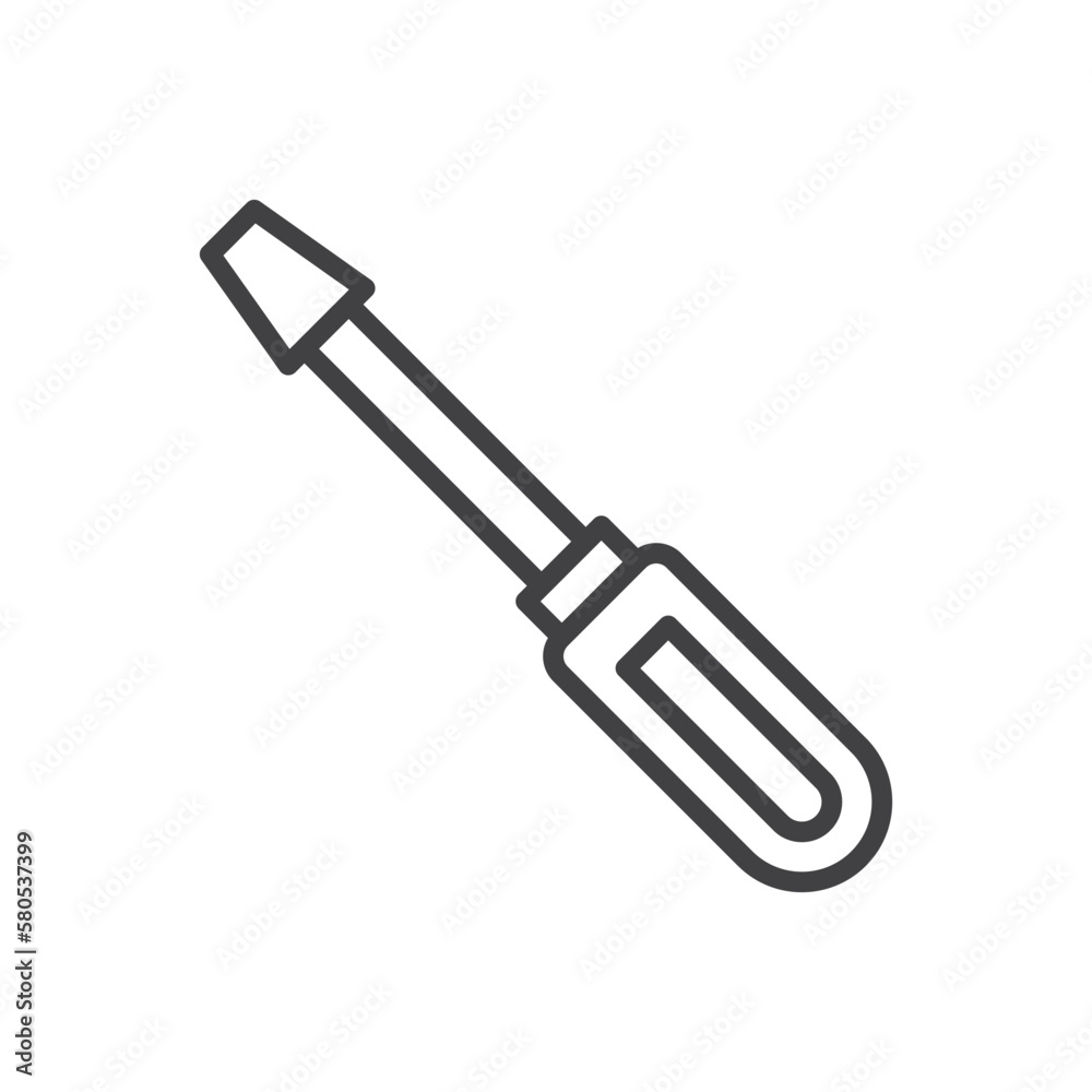 Screwdriver icon - repair tool icon Screwdriver icon - repair tool icon