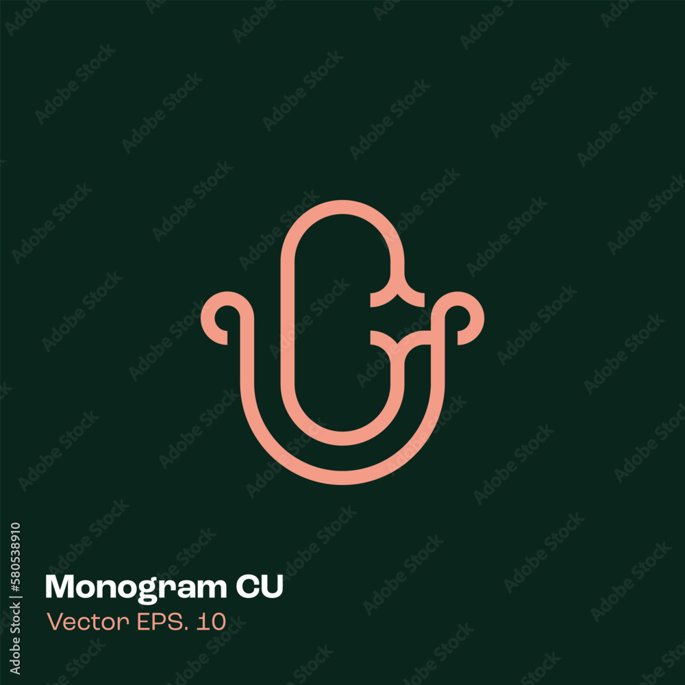 Monogram Logo CU Monogram Logo CU