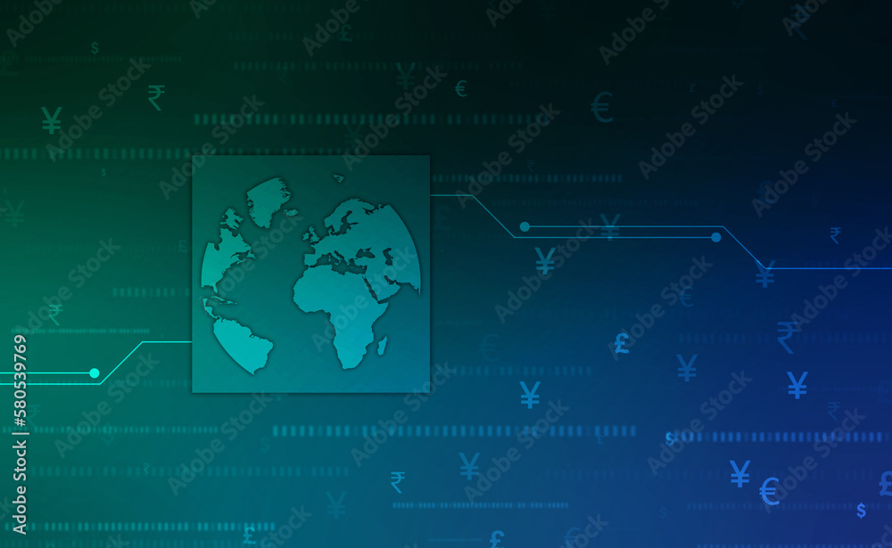 Fototapeta premium Internet binary data code computing or transmission process,Internet data transmission, Binary Code Background, Digital Abstract technology background