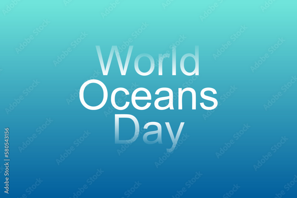 World Ocean day. Vector banner and poster, flyer.