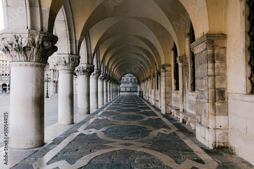 Arches in Doge's Palace photo