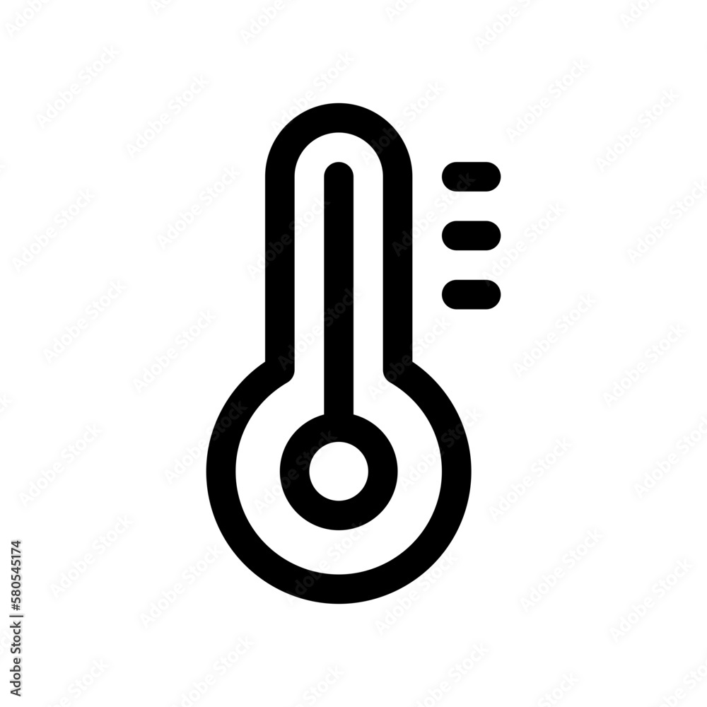 Editable thermometer vector icon. Part of a big icon set family. Perfect for web and app interfaces, presentations, infographics, etc