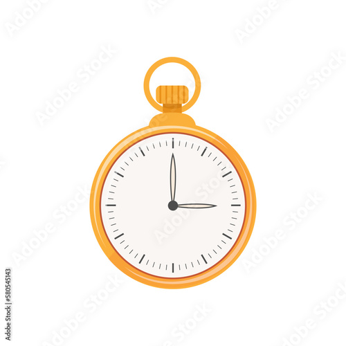 Obraz na płótnie Pocket watch vector isolated illustration w salonie