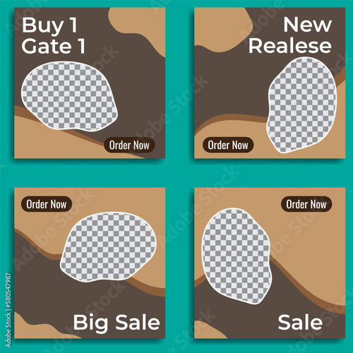 Social Media Templates. Great for sales promotion, product marketing, web advertising, internet marketing, flyers etc