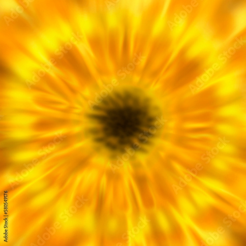 Abstract sunflower, digitally generated image, illustration