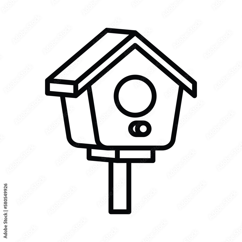 bird house icon vector design template in white background bird house icon vector design template in white background