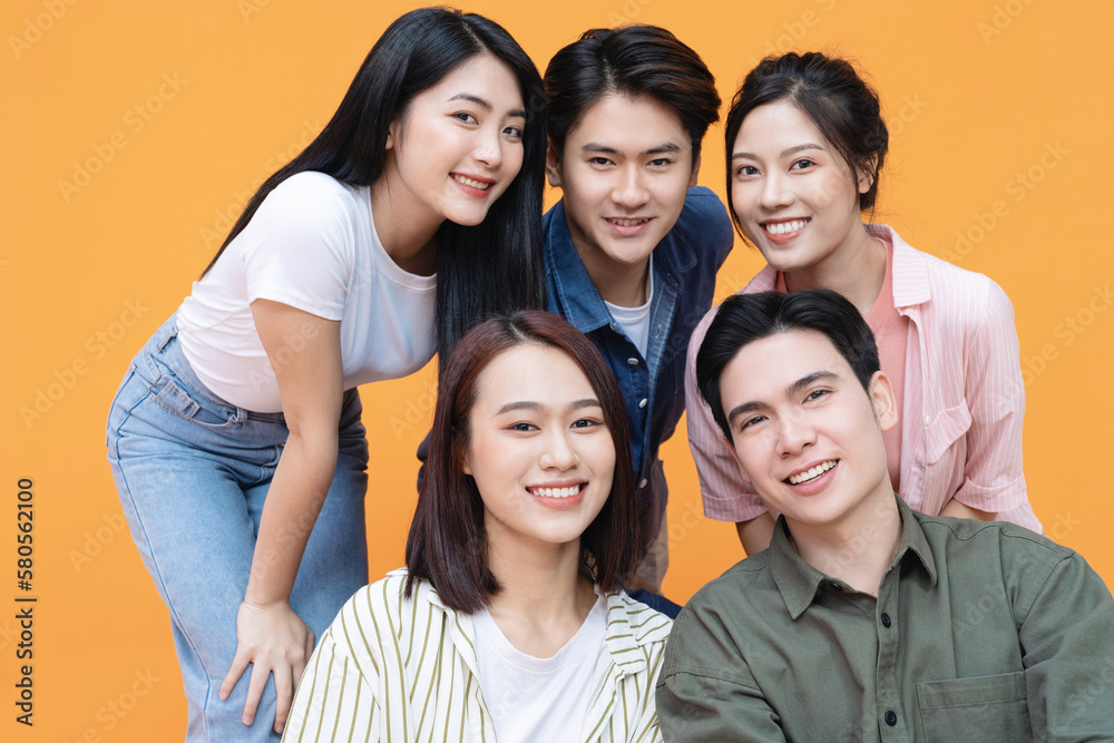 Group people, friends on background Group people, friends on background