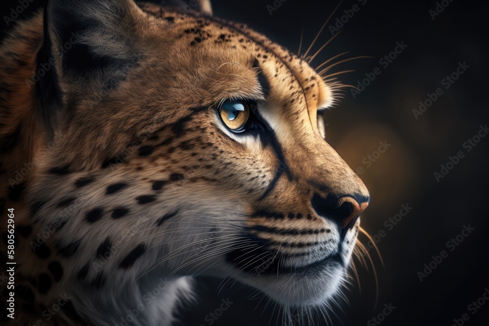 a beautiful picture of a big cat. Generative AI a beautiful picture of a big cat. Generative AI