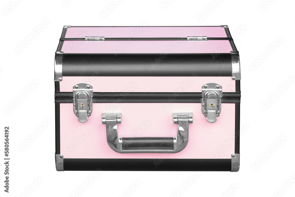 fold-out suitcase for cosmetics isolated from background fold-out suitcase for cosmetics isolated from background