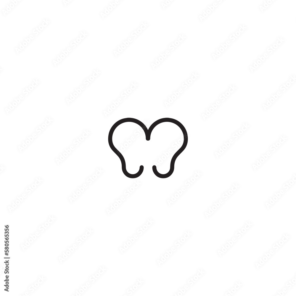 Butterfly icon. Simple style cosmetic product big sale poster background symbol. Butterfly brand logo design element. Butterfly t-shirt printing. vector for sticker. Butterfly icon. Simple style cosmetic product big sale poster background symbol. Butterfly brand logo design element. Butterfly t-shirt printing. vector for sticker.