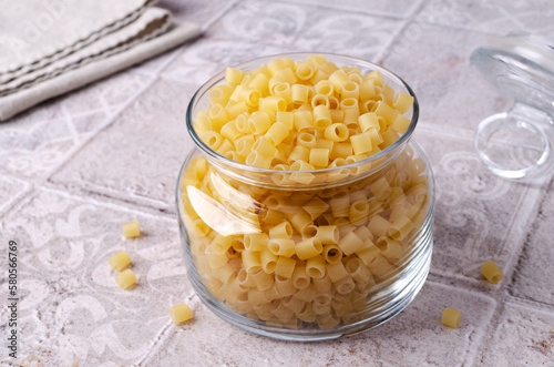 Traditional Italian dry pasta photo