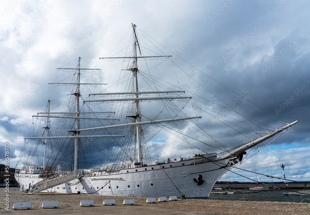 Gorch Fock 1, Museum Segelschulschiff, Stralsund, Mecklenburg-Vorpommern, Deutschland