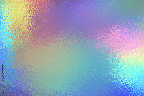 Iridescent silver  unicorn rainbow background  holographic foil texture  vector illustration for web use.