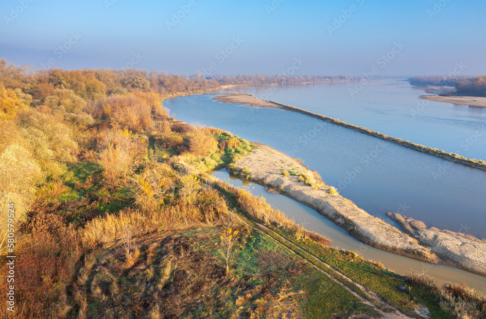 Wisła, jesienny poranek