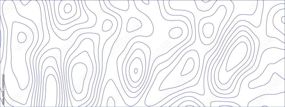Topographic background and texture, monochrome image. 3D waves, White wave paper curved reliefs abstract background, Abstract topographic contours map background, Vector contour topographic map.