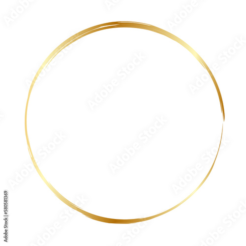 Golden Circle, golden border, golden frame, wedding ornament, luxurious gold circle