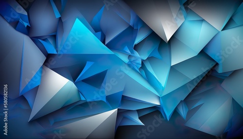 abstract blue background with triangles Amazing and classy Abstract background AI Generated illustration
